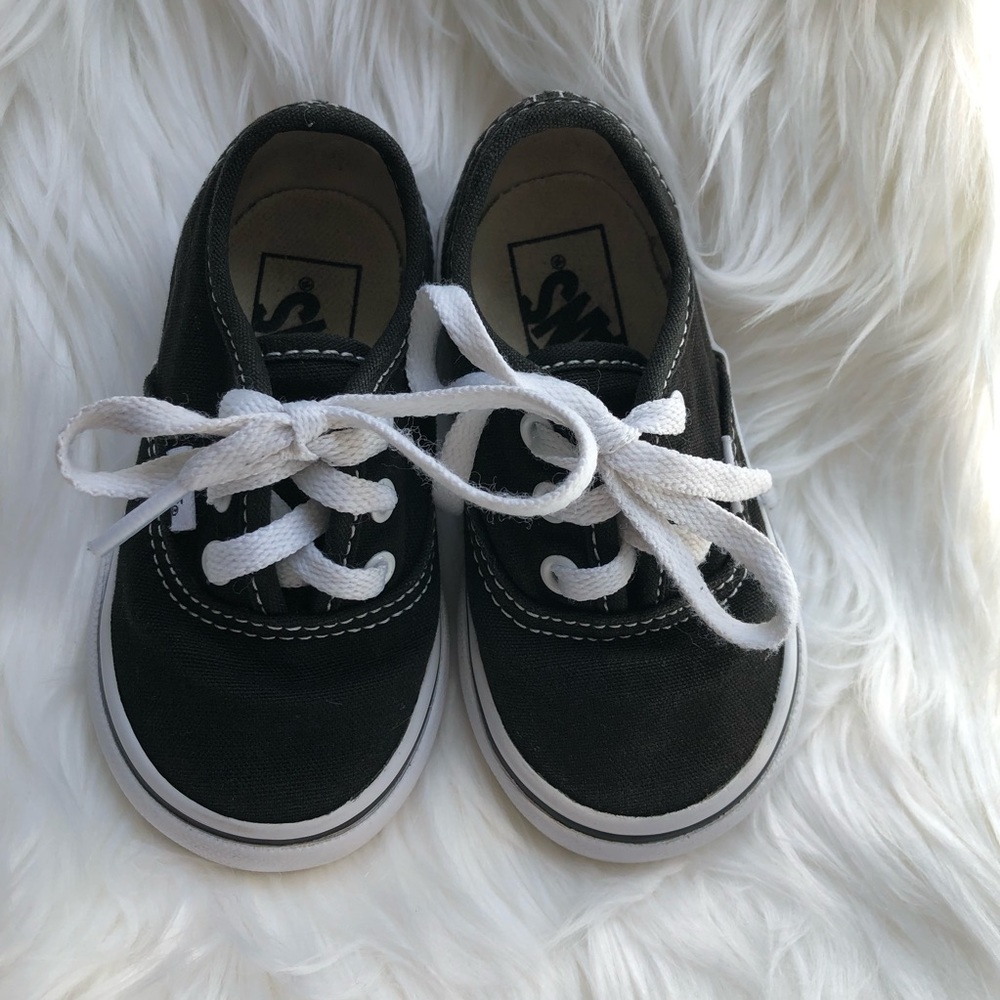 Vans toddler authentic black size 5